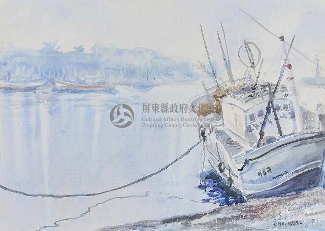 東港碼頭清晨藏品圖，第1張