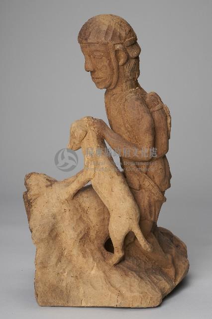 手持刺槍男性坐像人偶藏品圖，第3張