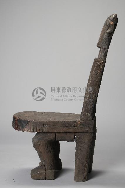 雕刻坐像木椅藏品圖，第3張