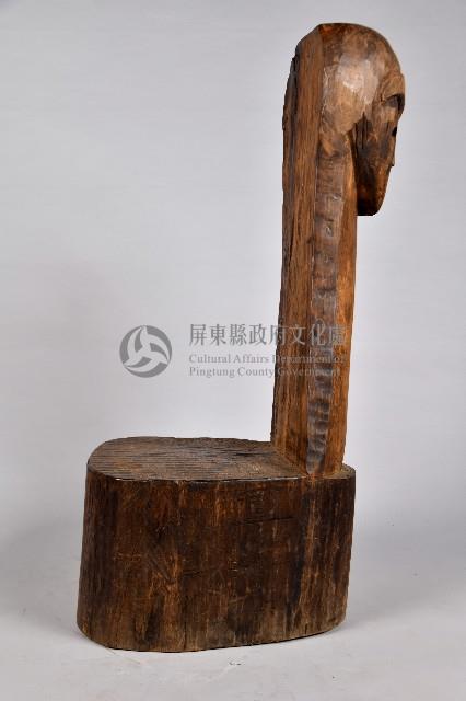 人面無足靠背木椅藏品圖，第2張