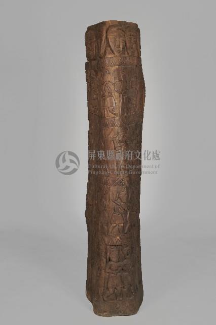 人物群像柱狀屏風藏品圖，第3張