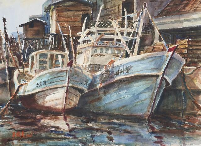港裡的船藏品圖，第1張
