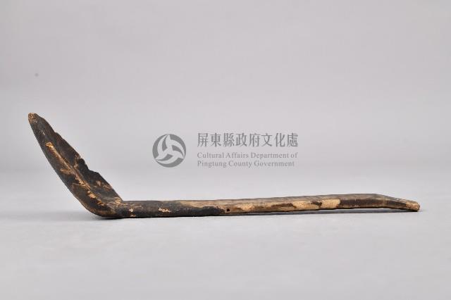 黑漆素面木製匙藏品圖，第2張