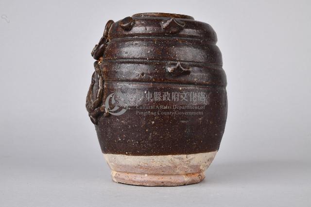 褐釉貼龍紋陶茶葉罐藏品圖，第3張