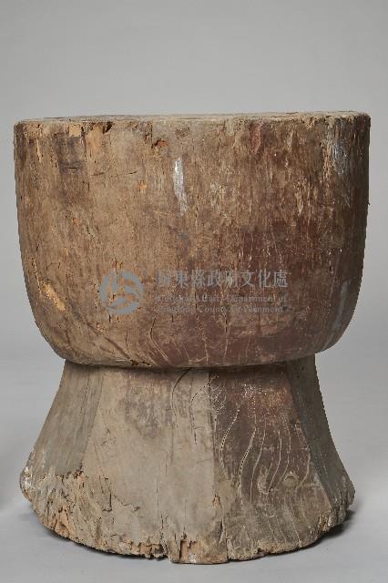 八邊形底座木臼木製杵臼藏品圖，第3張