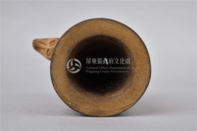 浮雕人面百步蛇竹製杯藏品圖，第3張