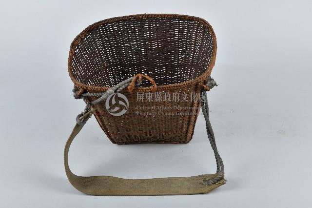 竹籐製背籃藏品圖，第3張