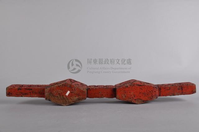 人面百步蛇紅漆木製雙連杯藏品圖，第3張