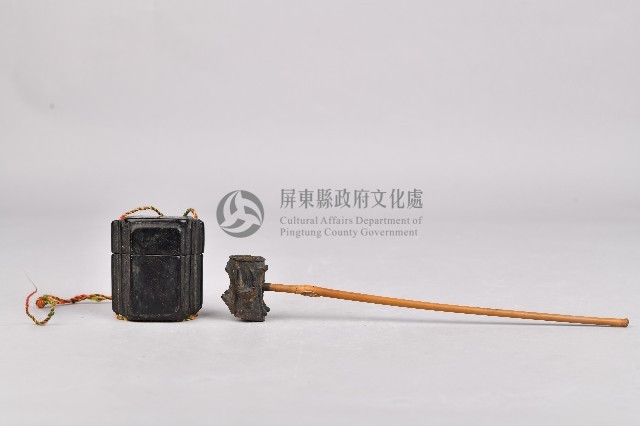 浮雕山羊菸斗組藏品圖，第1張