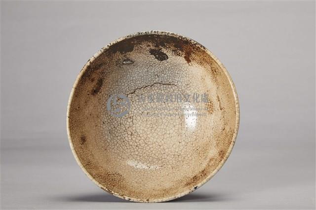 彩繪白釉開片陶碗藏品圖，第3張