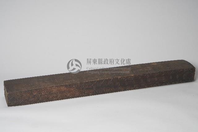 幾何紋木製雙人枕藏品圖，第2張