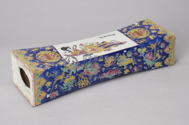 青紅瓷壽枕-青邊麻姑獻壽藏品圖，第3張
