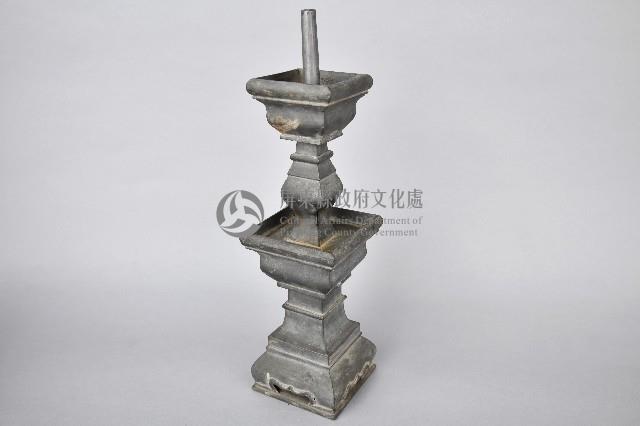 方底錫合金製燭台-燭台座-1藏品圖，第2張