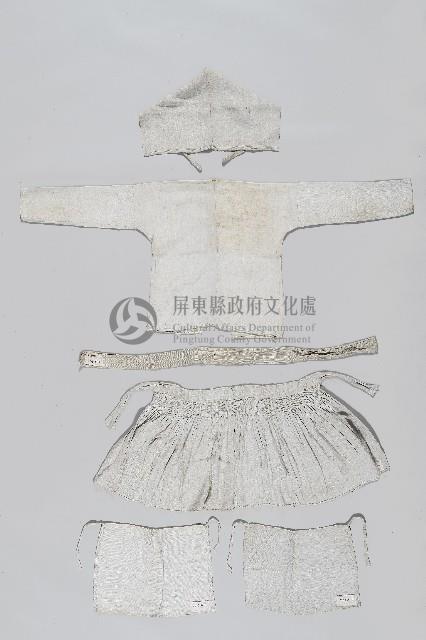 白色男性麻製喪服藏品圖，第2張