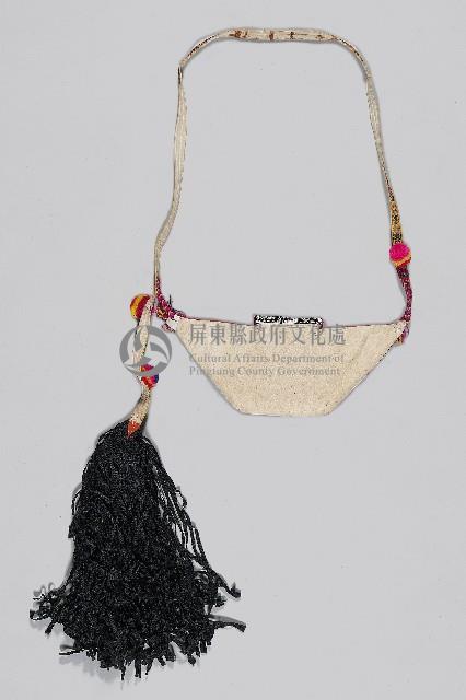 十字繡紅黑幾何檳榔袋藏品圖，第2張