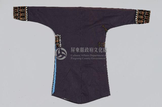 鑲彩珠深褐底人紋上衣藏品圖，第2張