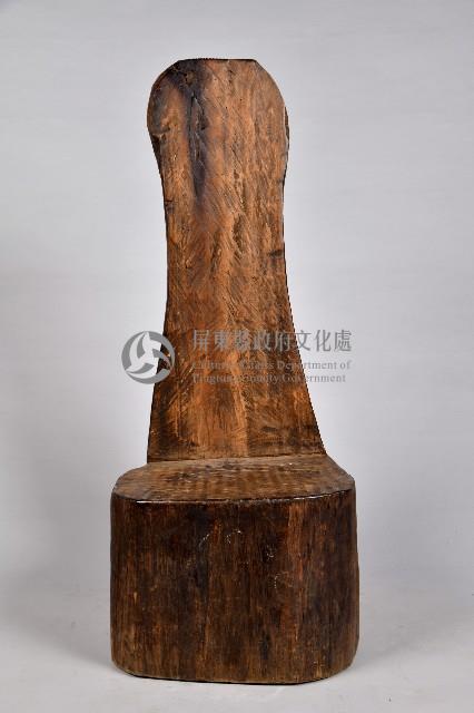 人面無足靠背木椅藏品圖，第1張