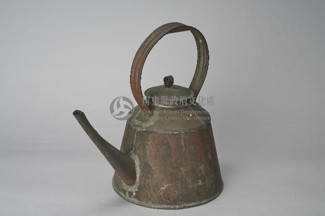 素面細長嘴銅合金製茶壺藏品圖，第2張