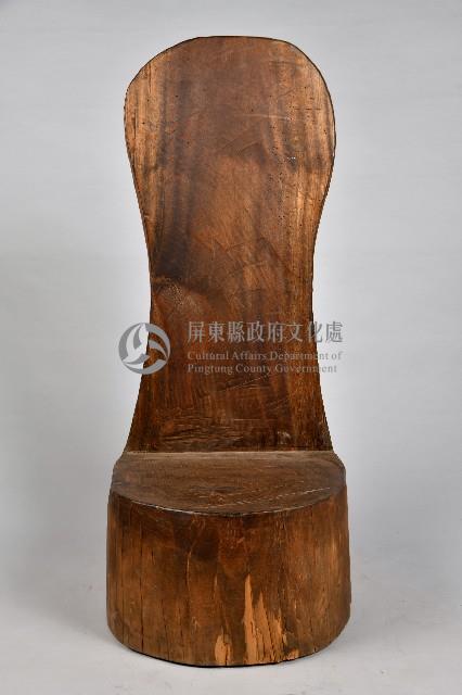 人面無足靠背木椅藏品圖，第1張