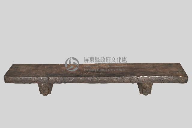 浮雕人面百步蛇紋長椅藏品圖，第2張