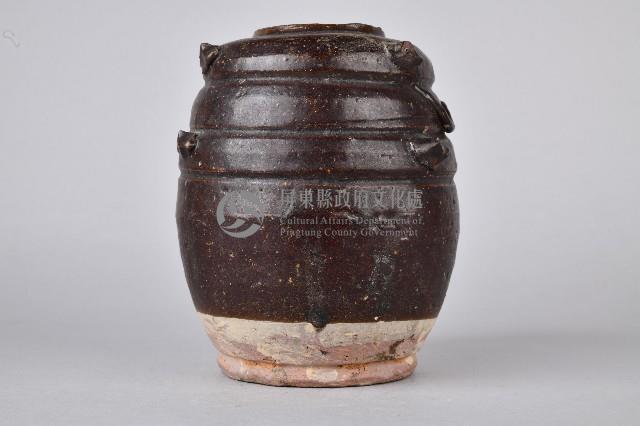 褐釉貼龍紋陶茶葉罐藏品圖，第2張