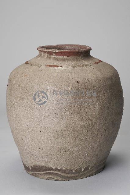 陶製紅胎灰釉素面罐藏品圖，第2張