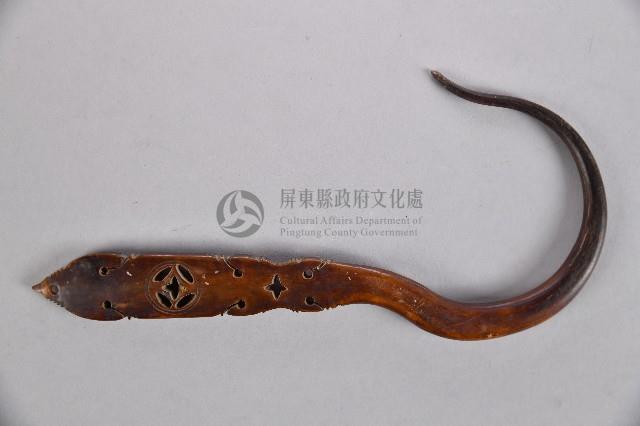 鏤雕銅錢紋十字帳鉤-1藏品圖，第2張