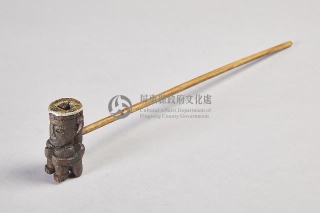 立蹲人像菸斗藏品圖，第2張