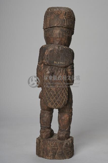 肩扛山羊男性獵人立像藏品圖，第2張