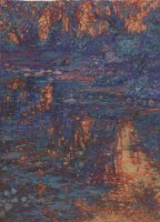 夕陽溪景藏品圖，第1張