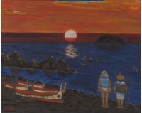 野銀部落-日落藏品圖，第1張