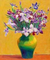彩瓶鳶尾花藏品圖，第1張
