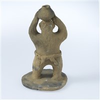 陶偶（單人頂壺）藏品圖，第3張