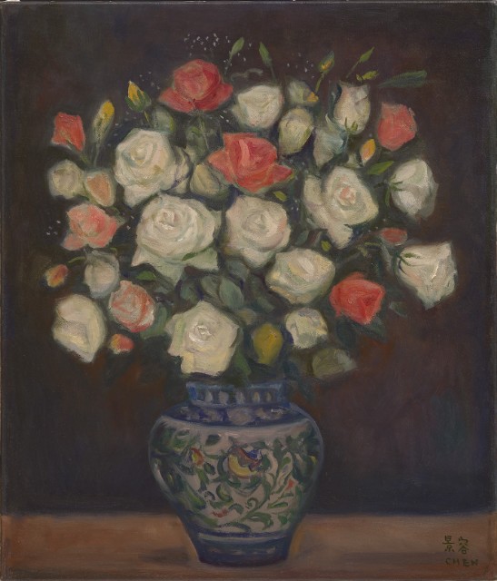 Roses and Vase