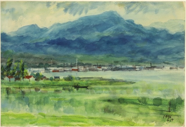 河流山聳的圖片