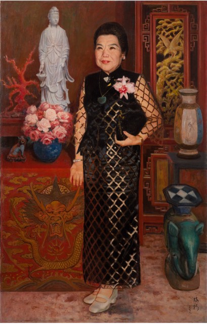 林簡月裡女士肖像的圖片