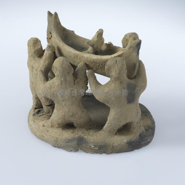 陶偶（五人抬船）藏品圖，第1張