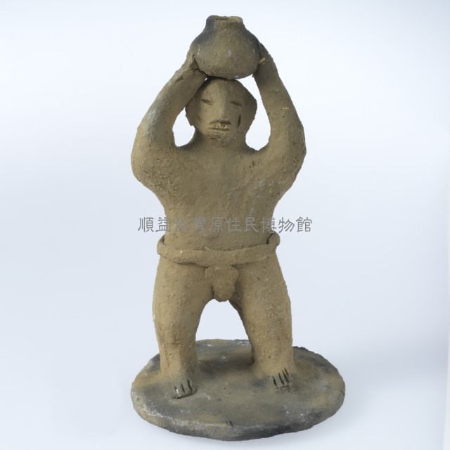 陶偶（單人頂壺）藏品圖，第1張
