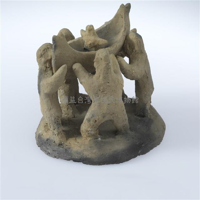 陶偶（五人抬船）藏品圖，第2張