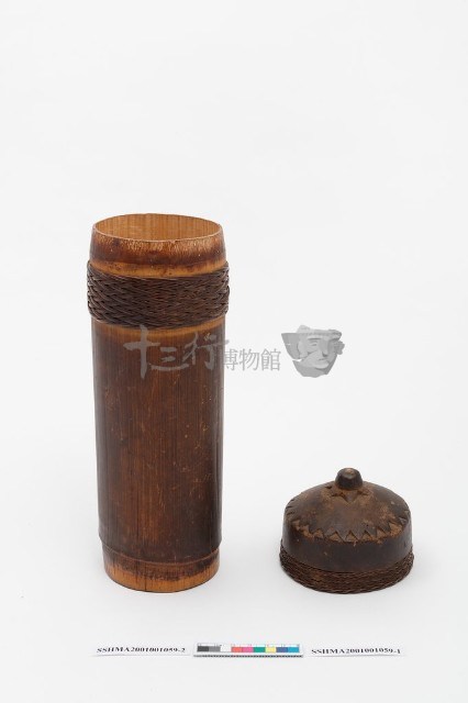 竹容器(蓋子)藏品圖，第3張