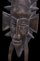 鳥神面具(奈及利亞土著民族木雕)藏品圖，第4張