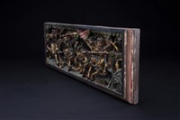 廟宇迴廊橫樑木雕藏品圖，第2張