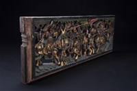 廟宇迴廊橫樑木雕藏品圖，第3張