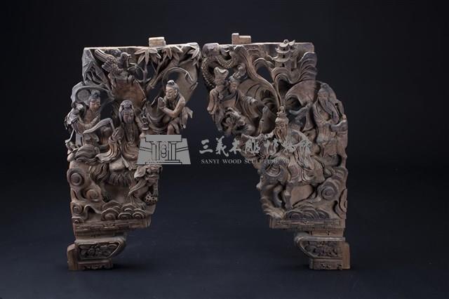 佛道人物雀替藏品圖，第1張