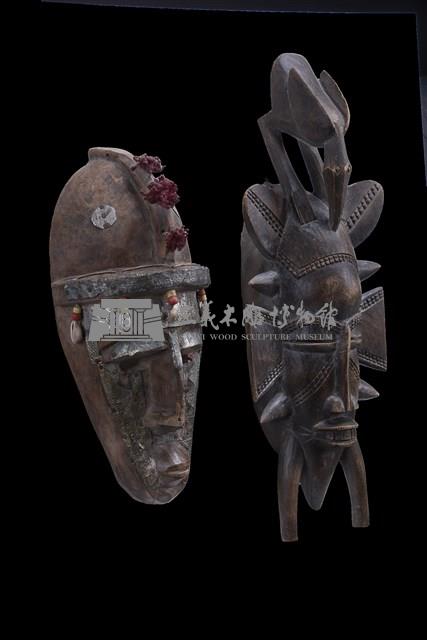 鳥神面具(奈及利亞土著民族木雕)藏品圖，第2張