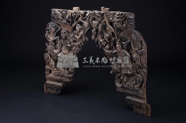 佛道人物雀替藏品圖，第2張