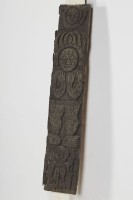 排灣族屋豎板（柱）、木雕板藏品圖，第2張