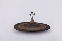 棕皮製女用禮帽、椰鬚禮帽藏品圖，第1張