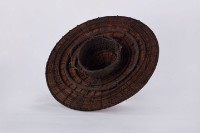 棕皮製女用禮帽、椰鬚禮帽藏品圖，第3張