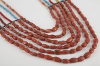 六連珠項鍊、女子瑪瑙玻璃珠串胸飾 藏品圖，第4張